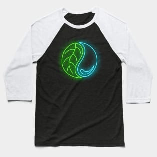 Yin and Yang Nature Artwork Design Baseball T-Shirt